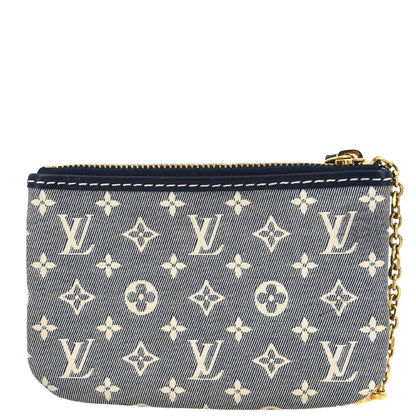 Louis Vuitton 2011 Navy Monogram Idylle Pochette Cles Coin Case M62995