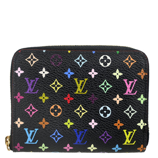 Louis Vuitton 2012 Black Multicolor Zippy Coin Purse Wallet M93740