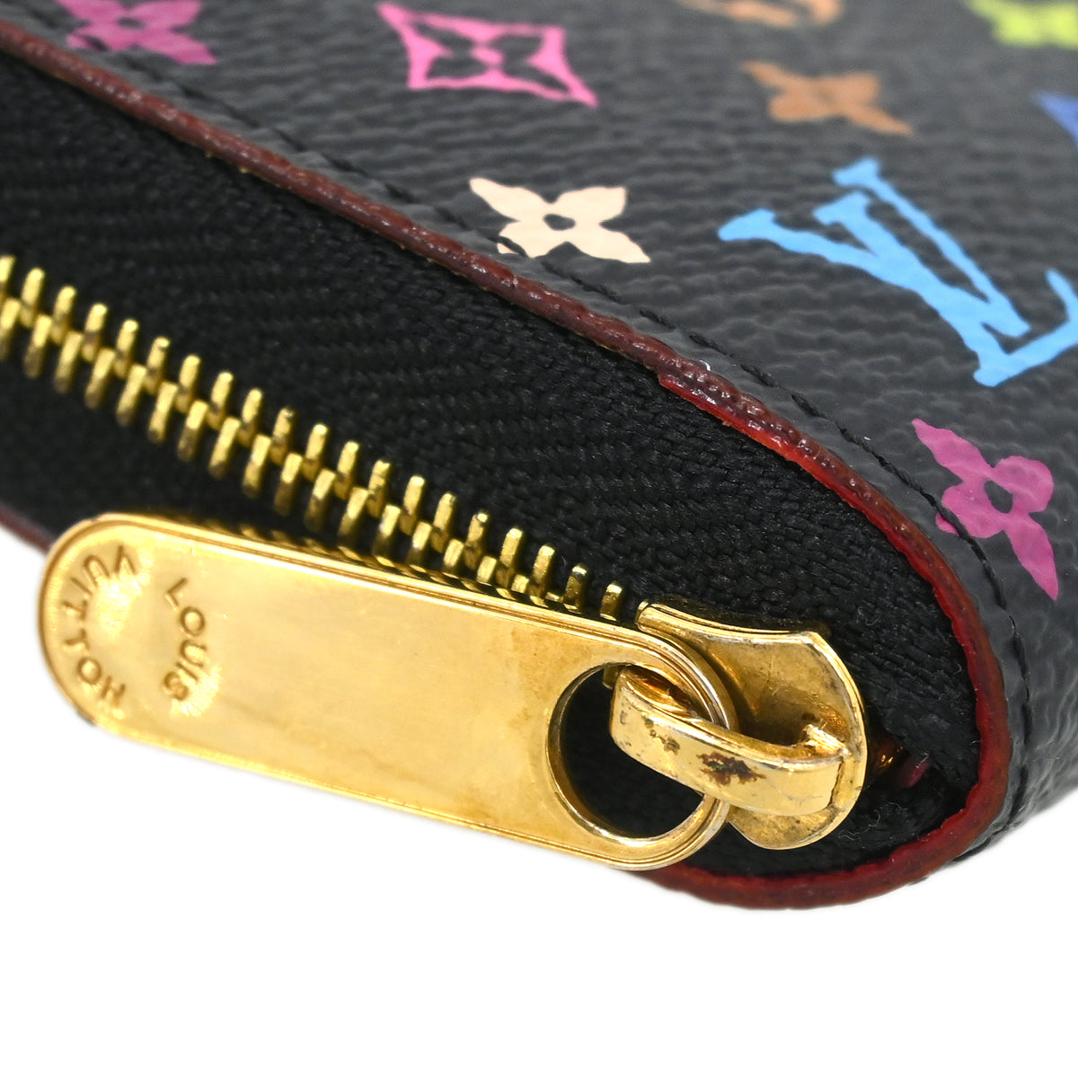 Louis Vuitton 2012 Black Multicolor Zippy Coin Purse Wallet M93740