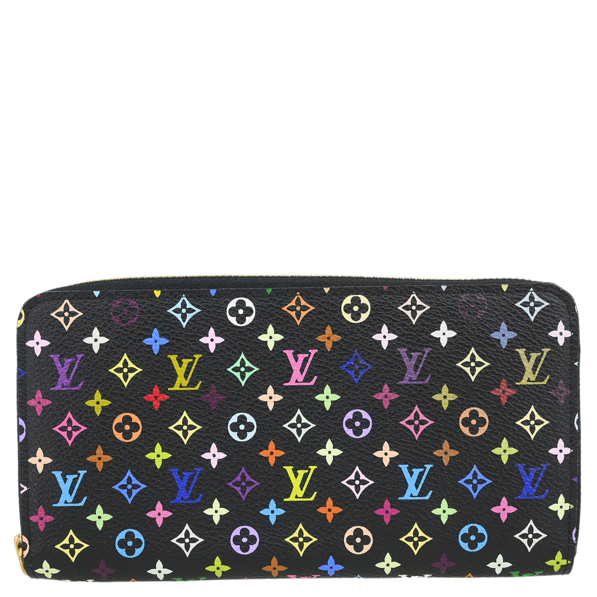 Louis Vuitton 2011 Black Multicolor Zippy Wallet M60243