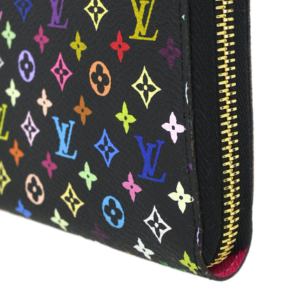 Louis Vuitton 2011 Black Multicolor Zippy Wallet M60243