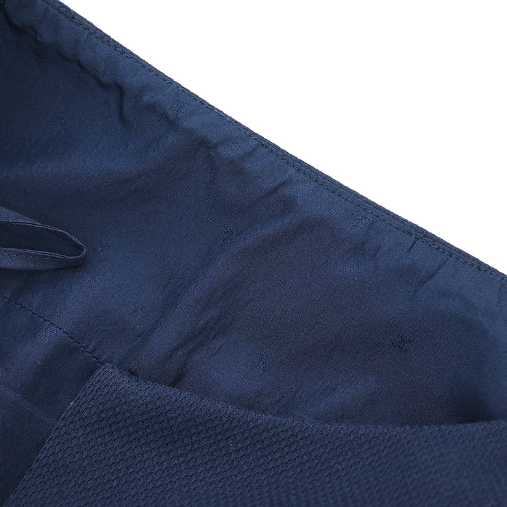 Chanel Setup Suit Jacket Skirt Navy P294 #38