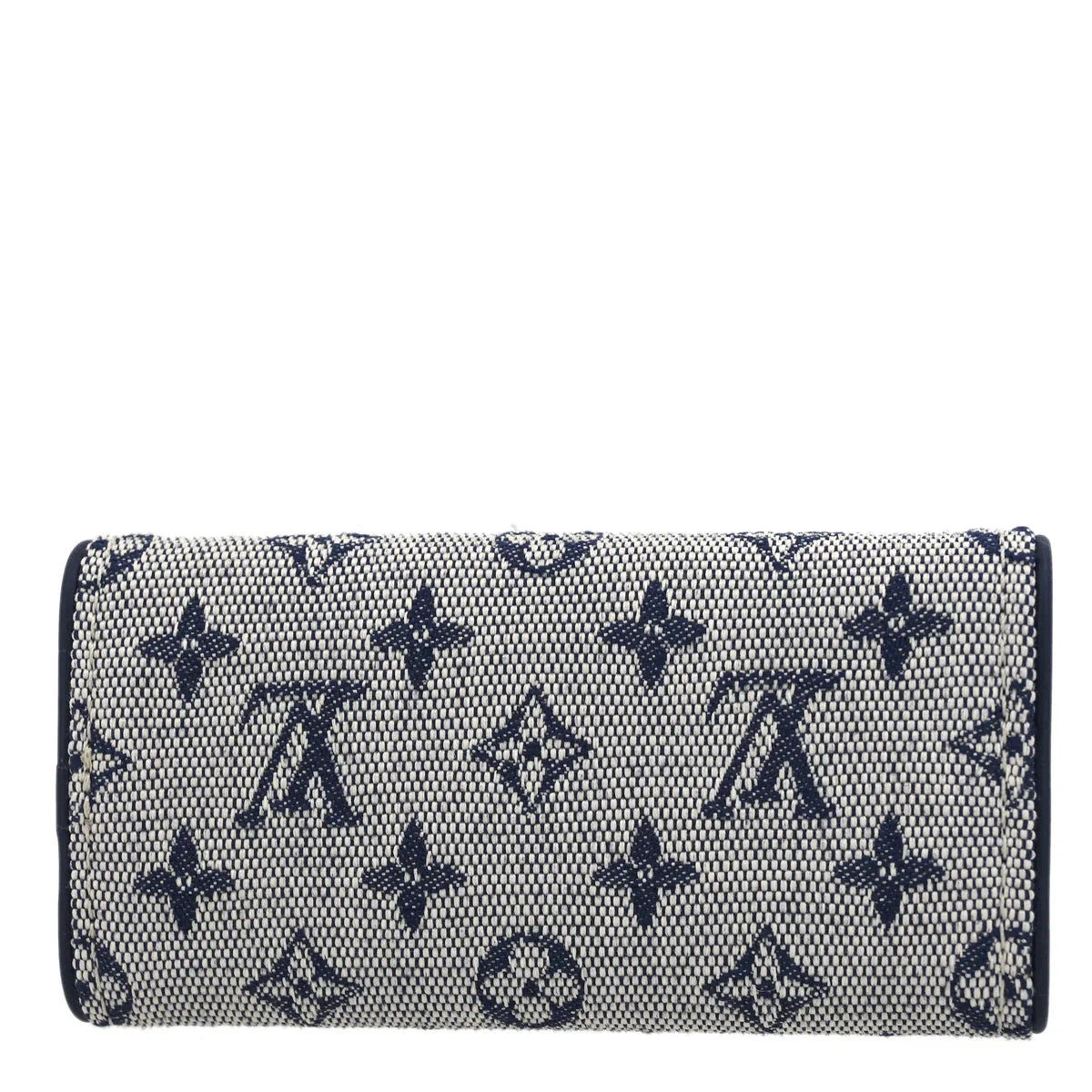 Louis Vuitton 2004 Blue Monogram Mini Lin Multicles 4 Key Case M92425 Small Good