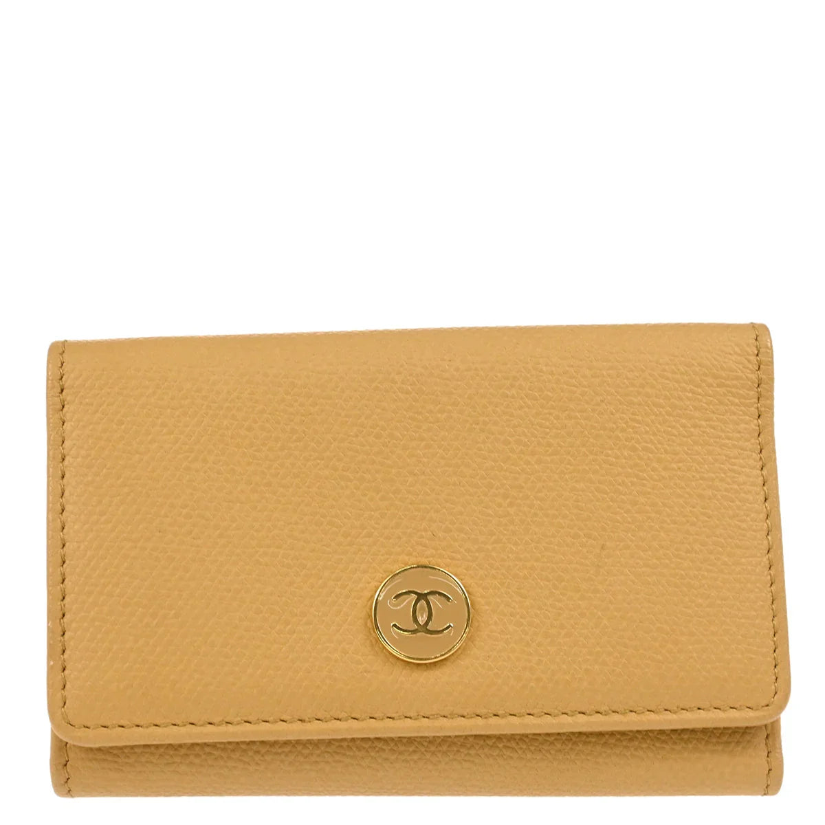 Chanel 2005-2006 Beige Calfskin Six Hook Key Case Small Good