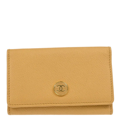 Chanel 2005-2006 Beige Calfskin Six Hook Key Case Small Good