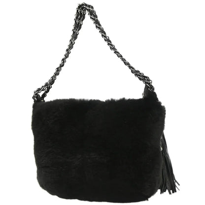 Chanel 2005-2006 Rabbit Fur Chain Handbag