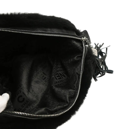 Chanel 2005-2006 Rabbit Fur Chain Handbag
