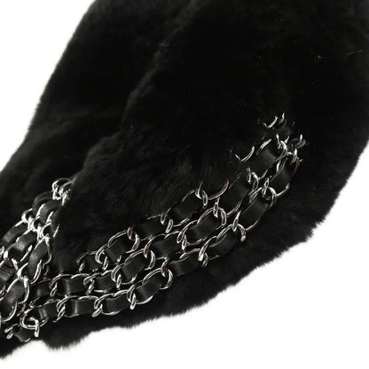 Chanel 2005-2006 Rabbit Fur Chain Handbag