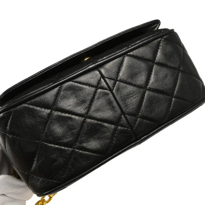 Chanel Black Lambskin Camera Bag Mini