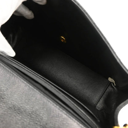 Chanel 1996-1997 Black Caviar Shoulder Bag