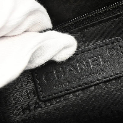 Chanel 2005-2006 Black Caviar Choco Bar Tote Bag