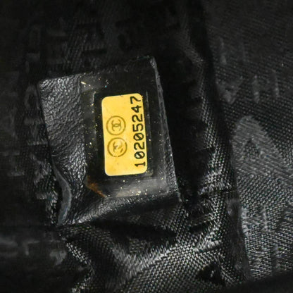 Chanel 2005-2006 Black Caviar Choco Bar Tote Bag