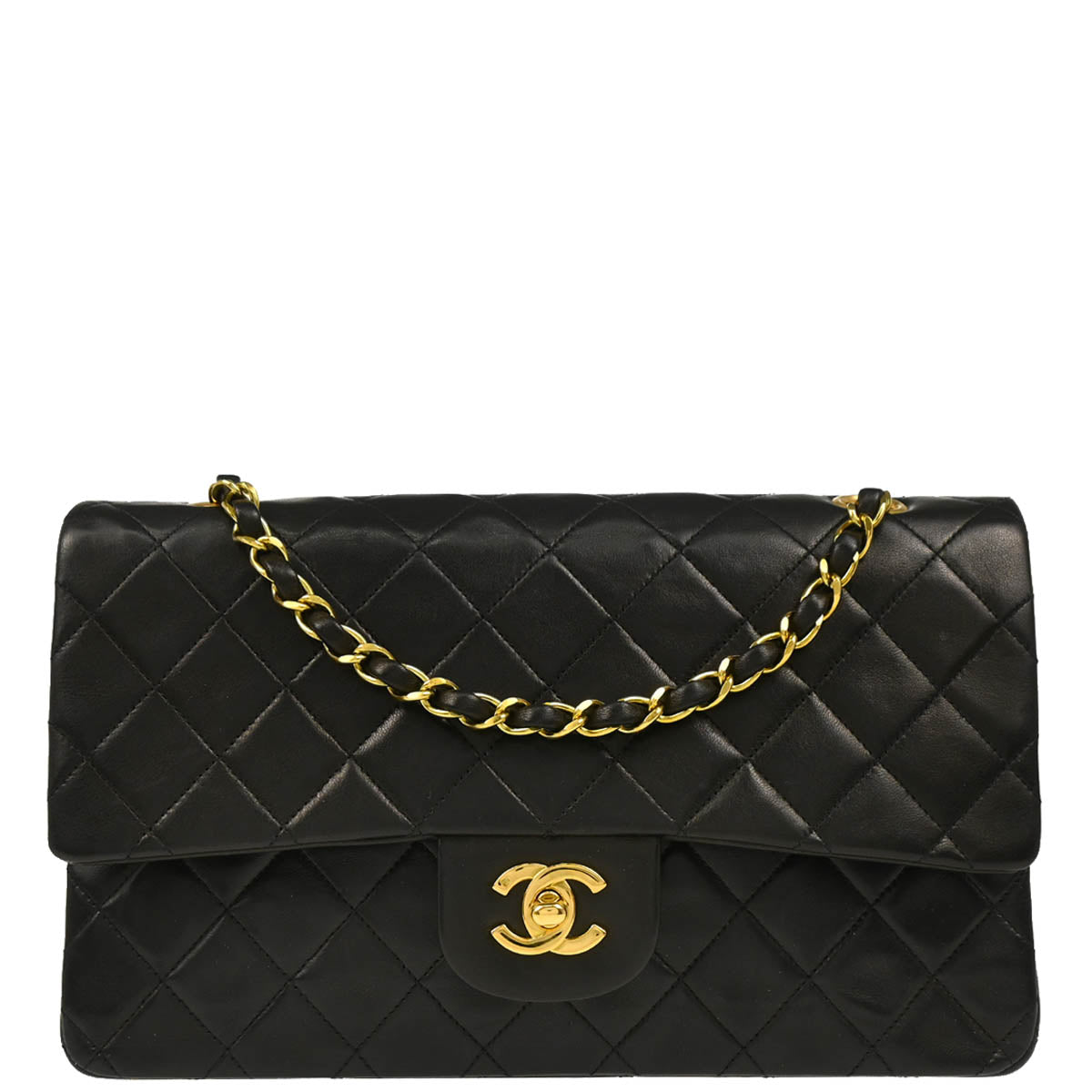 CHANEL 1995年頃製 パテントラインストーンCCターンロック