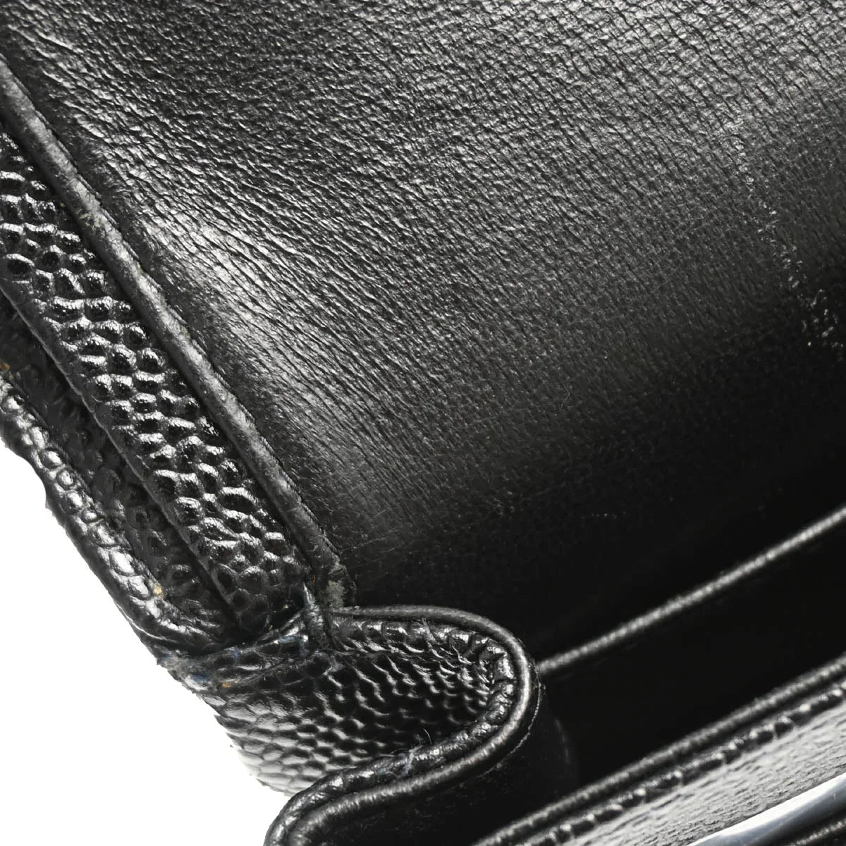 Chanel 2001-2003 Black Caviar Small Classic Double Flap Shoulder Bag