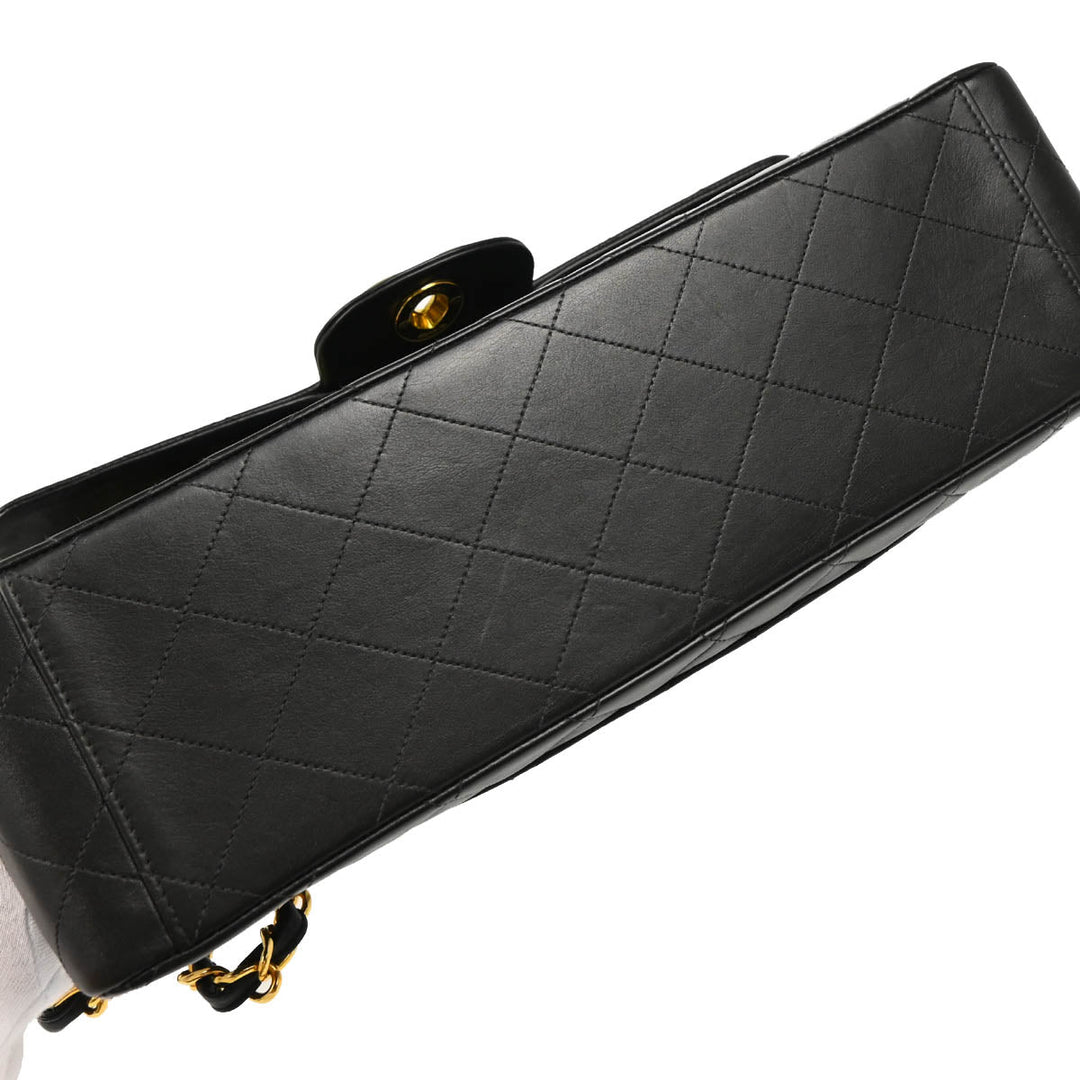 Chanel Black Lambskin Maxi Classic Flap Shoulder Bag – AMORE