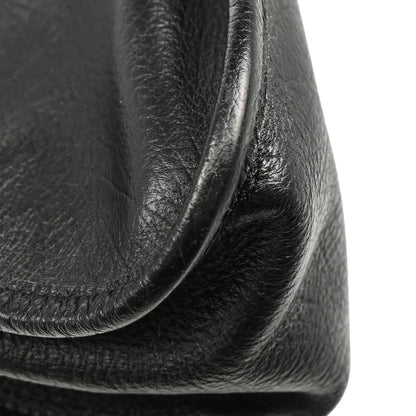 Chanel 2003-2004 Black Calfskin Mademoiselle Lock Chain Shoulder Bag