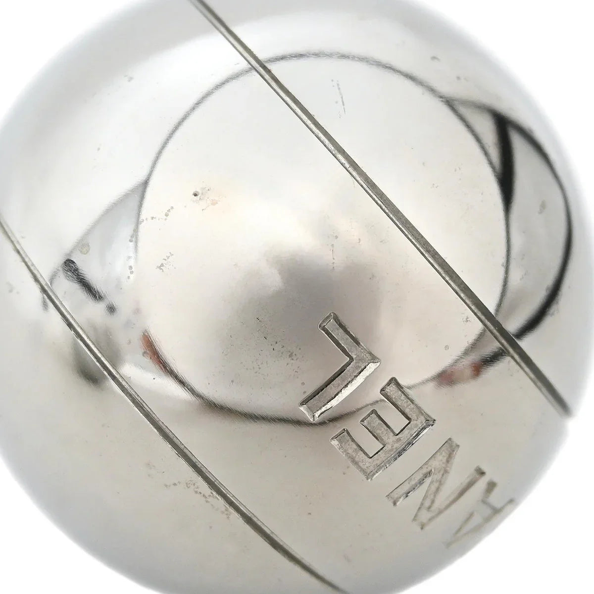 Chanel Petanque Ball Set Red Silver Small Good