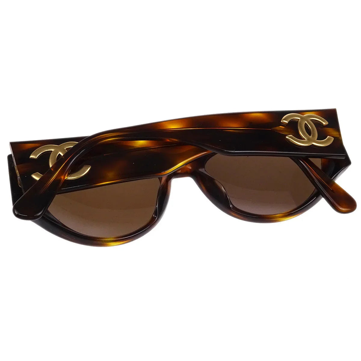 Chanel Sunglasses Eyewear Brown Small Good