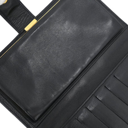 Chanel 1996-1997 Black Caviar Long Bifold Wallet