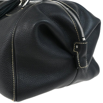 Chanel 2003-2004 Black Calfskin 2way Duffle Handbag