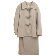 Celine Setup Suit Jacket Skirt Beige #40