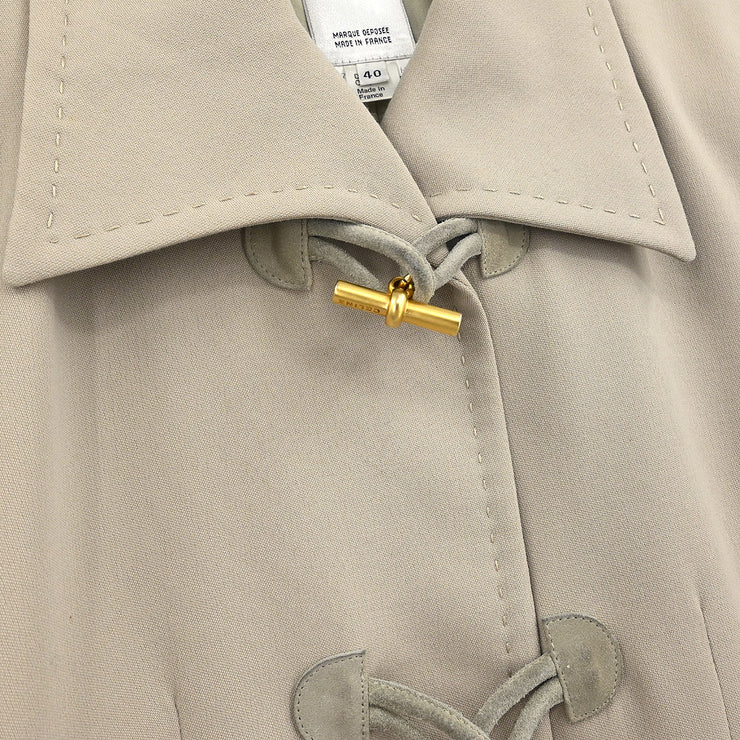 Celine Setup Suit Jacket Skirt Beige #40