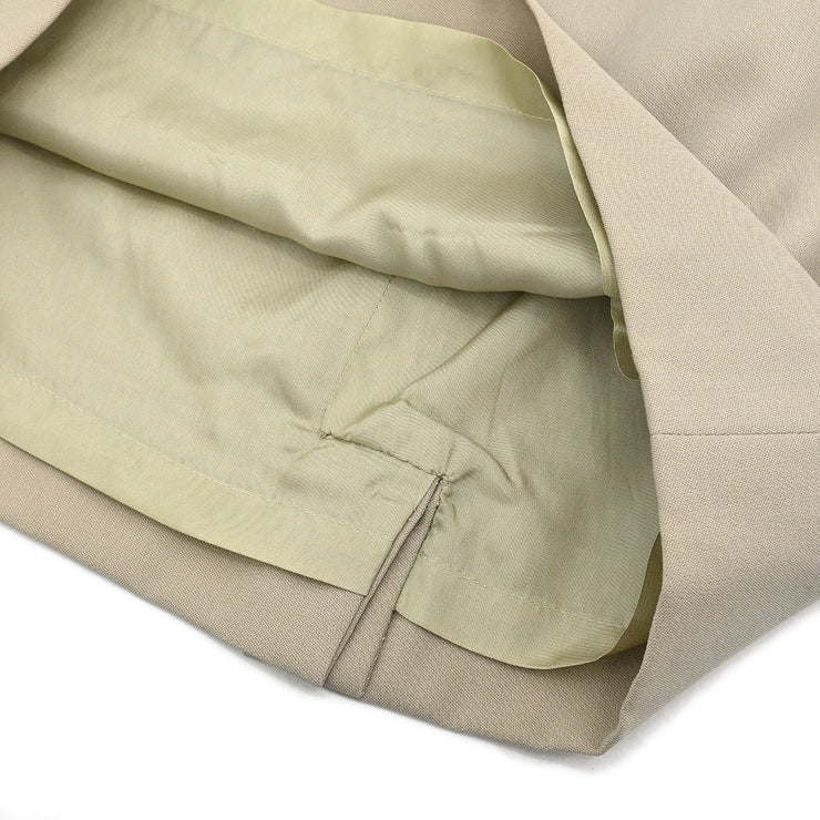 Celine Setup Suit Jacket Skirt Beige #40