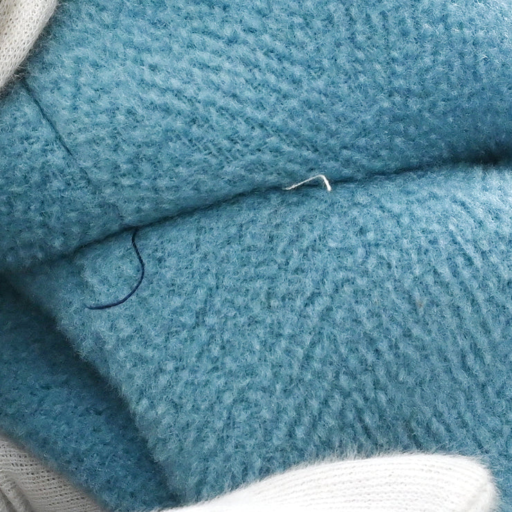 Hermes Double Breasted Coat Light Blue #36