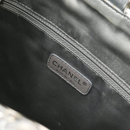 Chanel 2006-2008 Silver Vinyl Ice Cube Tote 2way Shoulder Handbag