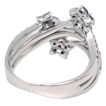 Ring 18KWG Diamond Black Diamond Silver #51
