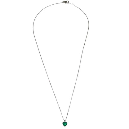 Pendant Necklace PT900 PT850 Emerald Diamond