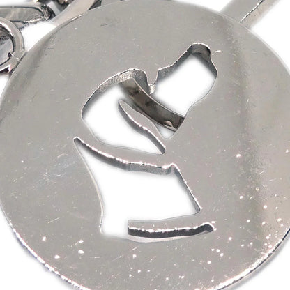 Hermes Amulet Bull Lock Key Holder Silver Small Good