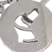 Hermes Amulet Bull Lock Key Holder Silver Small Good