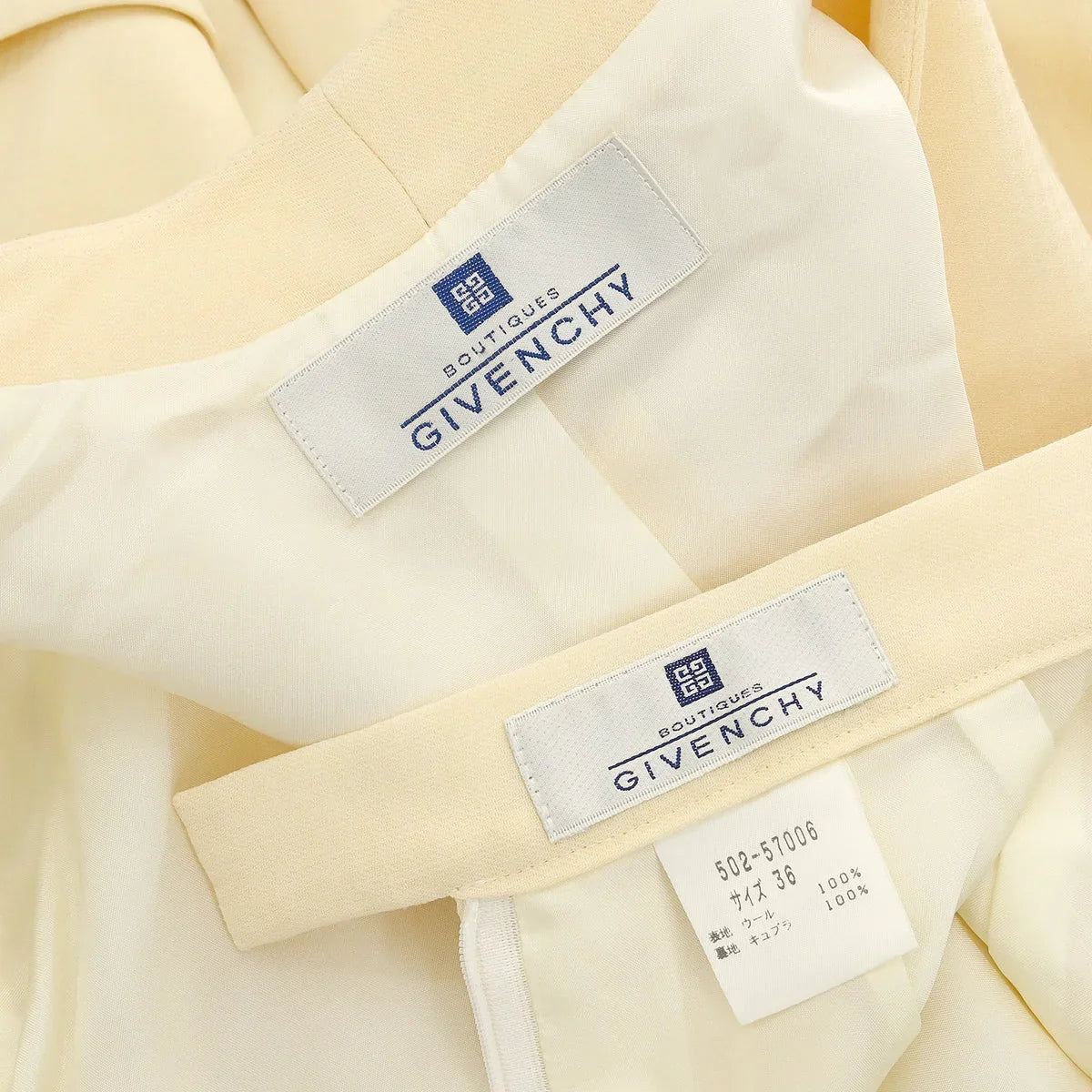 Givenchy Setup Suit Jacket Skirt Ivory #36