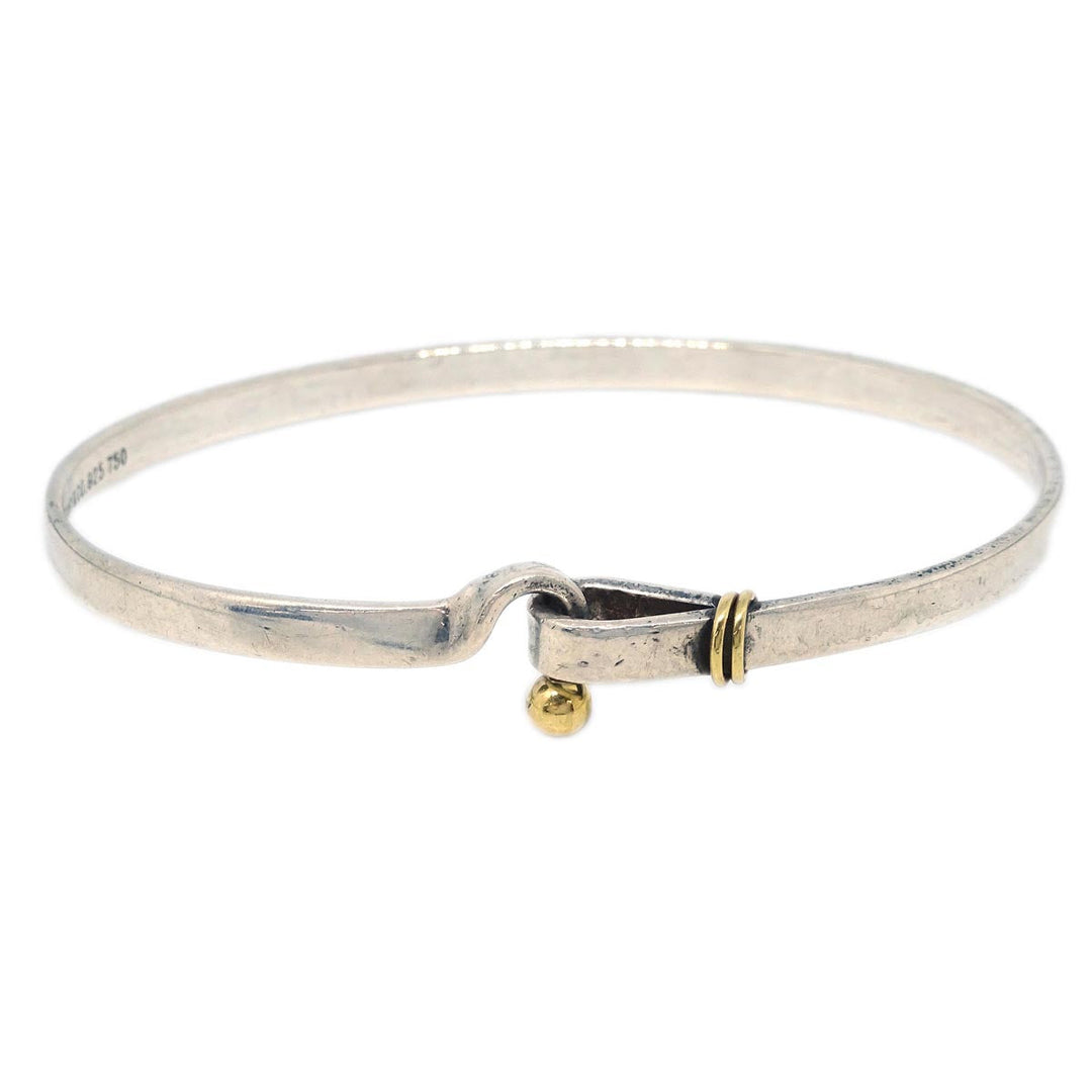 Tiffany & Co. Hook & Eye Bangle 925 750 – AMORE Vintage Tokyo Tiffany & Co. Hook & Eye Bangle 925 750 – AMORE Vintage Tokyo