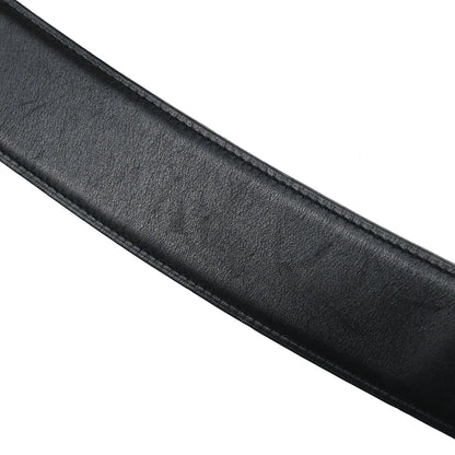 Hermes Black Box Calf Constance Reversible Belt #85 Small Good