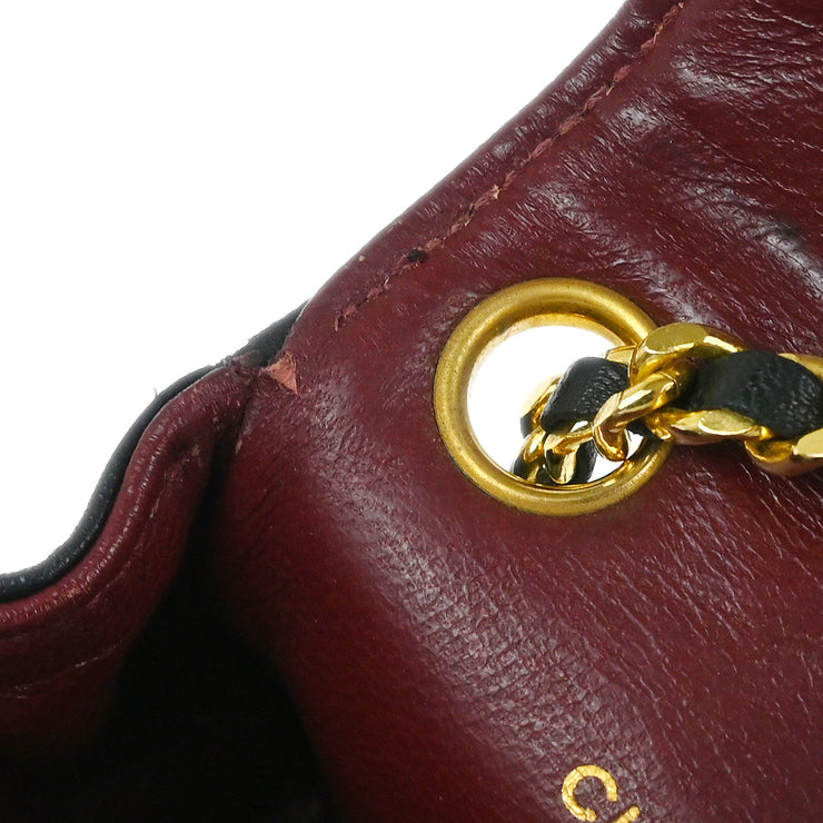 Chanel Black Lambskin Classic Flap Micro Bum Belt Bag