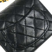 Chanel Black Lambskin Classic Flap Micro Bum Belt Bag