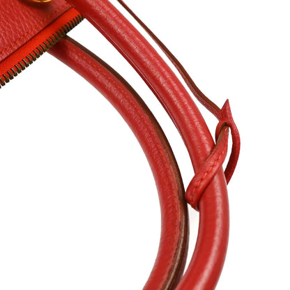 Hermes 1995 Rouge Vif Ardennes Bolide 35 2way Shoulder Handbag