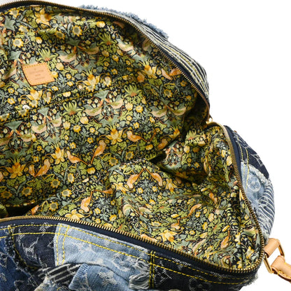 Louis Vuitton 2007 Monogram Denim Patchwork Bowly Shoulder Bag M95376