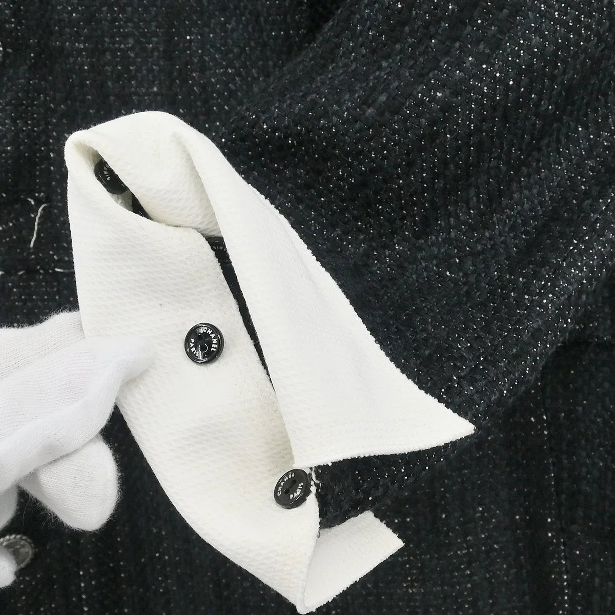 Chanel 2007 Setup Suit Jacket Skirt Black #38