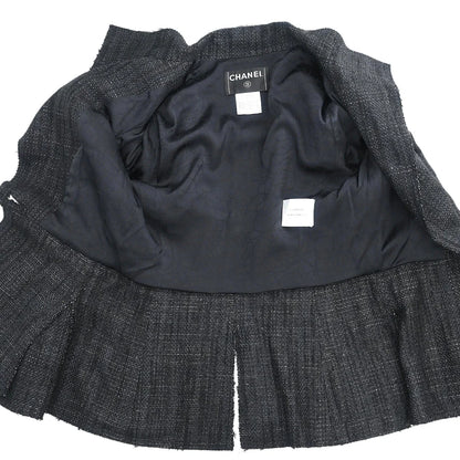 Chanel 2007 Setup Suit Jacket Skirt Black #38