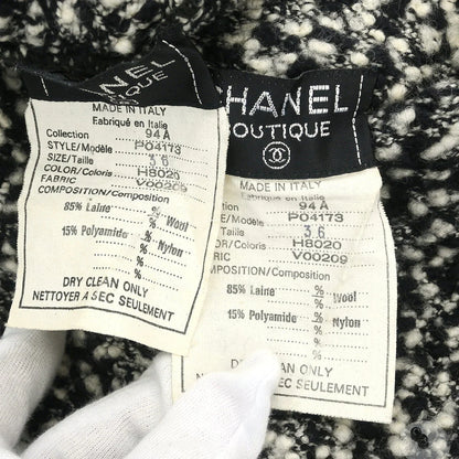 Chanel 1994 Setup Suit Jacket Skirt Black #36