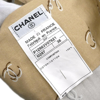 Chanel 1999 Blouse Shirt Top Beige #36