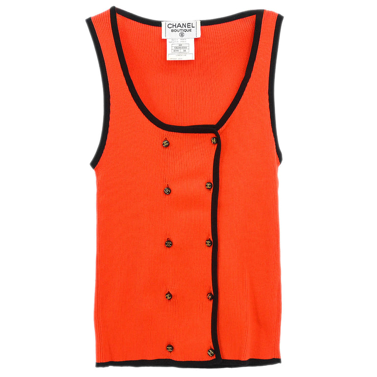 Chanel 1995 Sleeveless Top Orange #38