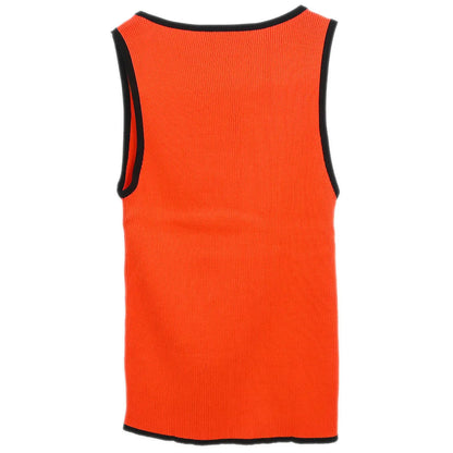 Chanel 1995 Sleeveless Top Orange #38