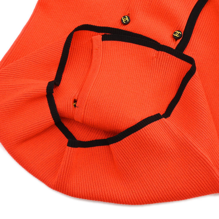 Chanel 1995 Sleeveless Top Orange #38