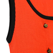 Chanel 1995 Sleeveless Top Orange #38