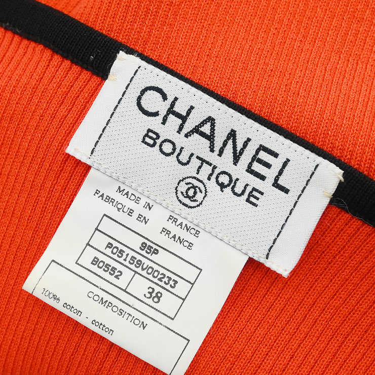 Chanel 1995 Sleeveless Top Orange #38