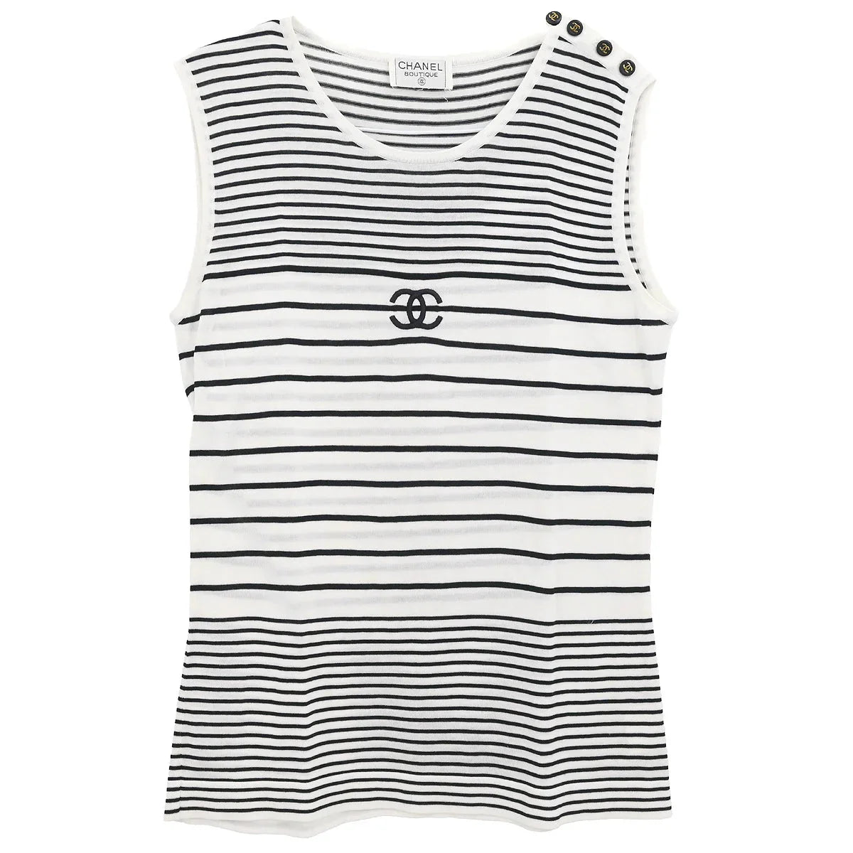 Chanel Sleeveless Top White #44
